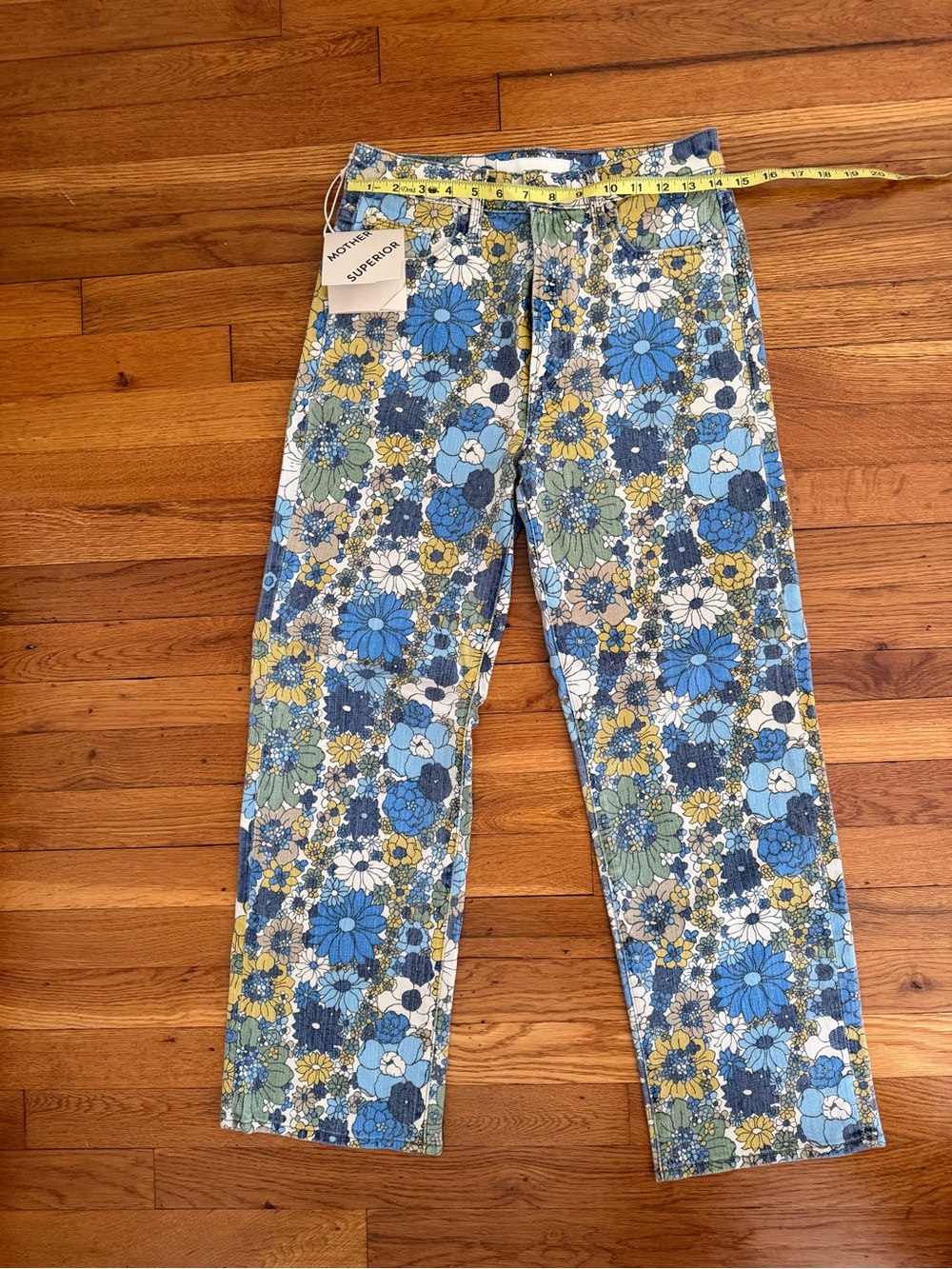 MOTHER Rambler Straight-Leg Floral Jeans - Dirtbike Flowers
